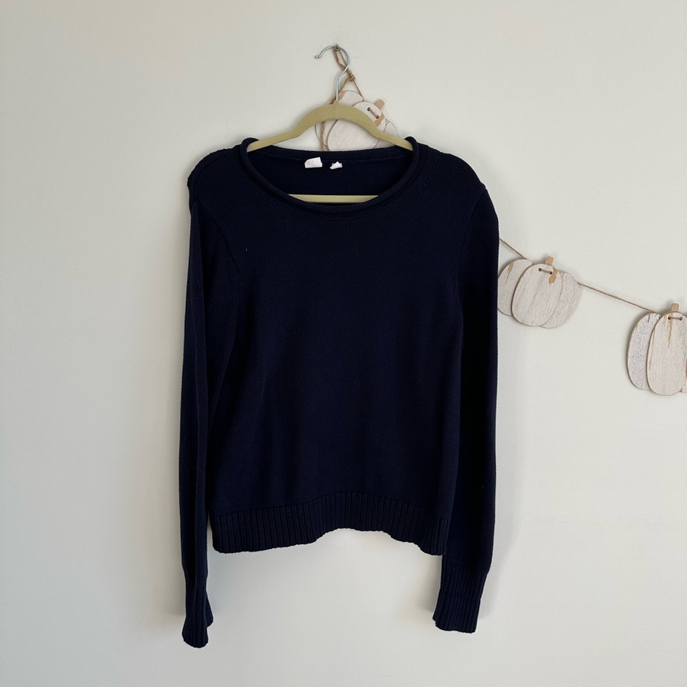 GAP Navy Rollneck Crew Sweater